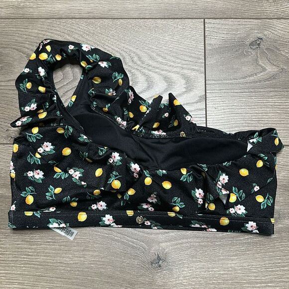 Victoria’s Secret Brazilian Cut‎ Black Lemon Two Piece Bikini Swimsuit Medium - Picture 7 of 14